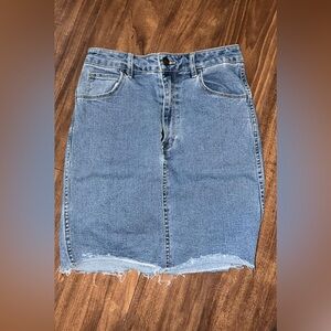 H&M Light Blue Denim Pencil Skirt